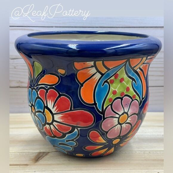 Juliana Talavera Handmade Multi Colored Ceramic Planter Pot - Picture 5 of 8